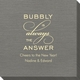Bubbly is the Answer Bamboo Luxe Napkins Image 4 of 5
